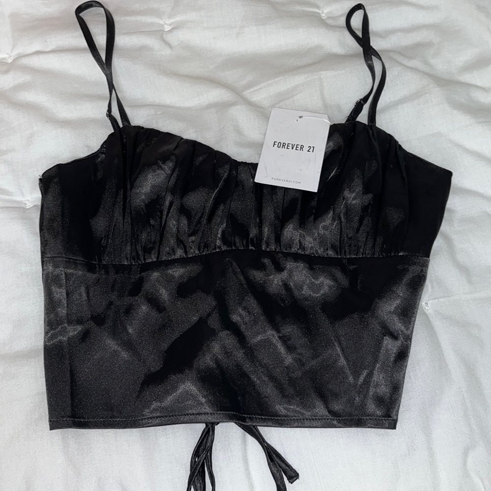 New with tags forever 21 tie up shirt